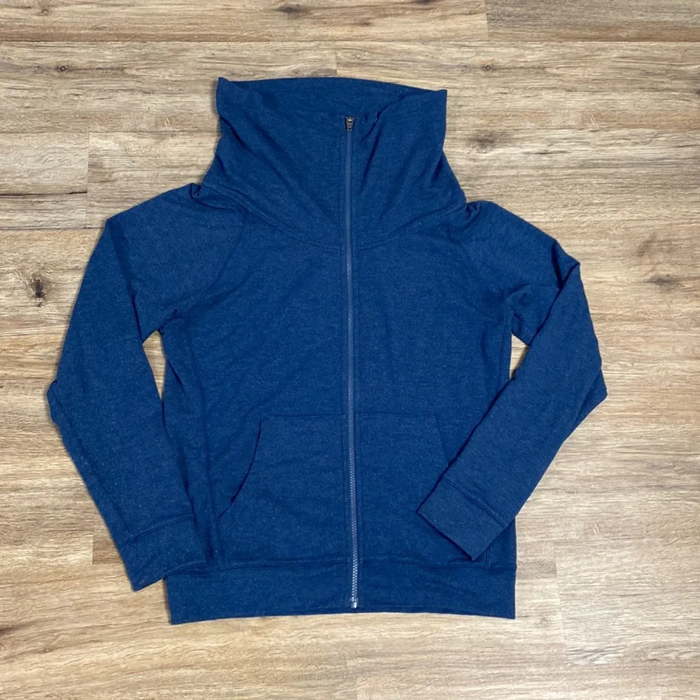 Zella Blue Full Zip Sweatshirt Jacket Size Medium